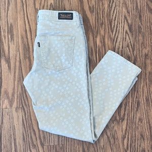 LEVI’S Tan Patterned Mid-Rise Skinny Capris 6M
